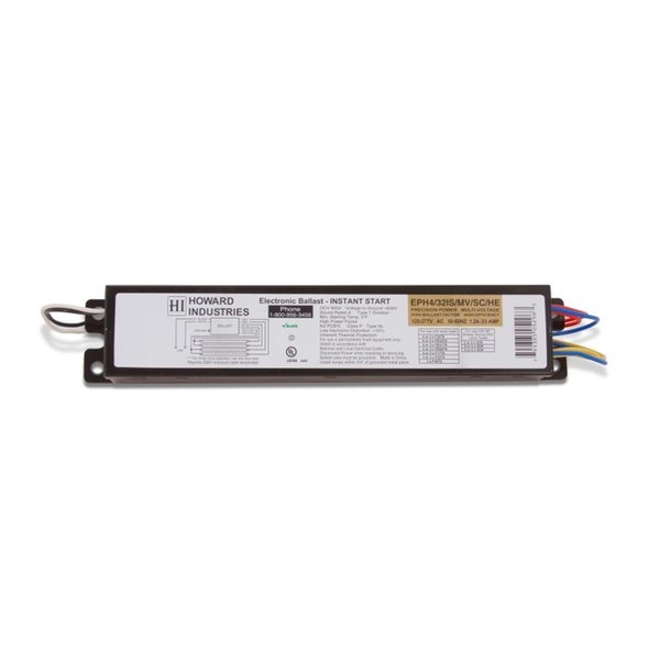 Howard Lighting Products Howard Lighting Products EPH4-32IS-MV-SC-HE 4 Lamp F32T8 Electronic Fluorescent Ballast EPH4/32IS/MV/SC/HE